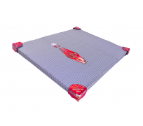 Nệm gấp 3 bông ép hàn việt hải khoan lỗ RUBY, vải xốp gấm hoặc vải 4D 
