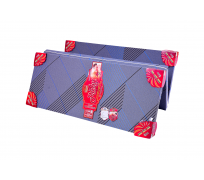 Nệm gấp 3 bông ép hàn việt hải khoan lỗ RUBY, vải xốp gấm hoặc vải 4D 