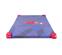 Nệm gấp 3 bông ép hàn việt hải khoan lỗ RUBY, vải xốp gấm hoặc vải 4D 