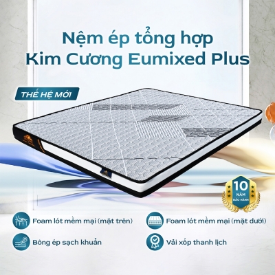 Nệm ép tổng hợp Kim Cương Eumixed Plus